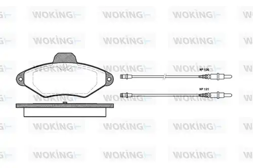 накладки WOKING P5383.04