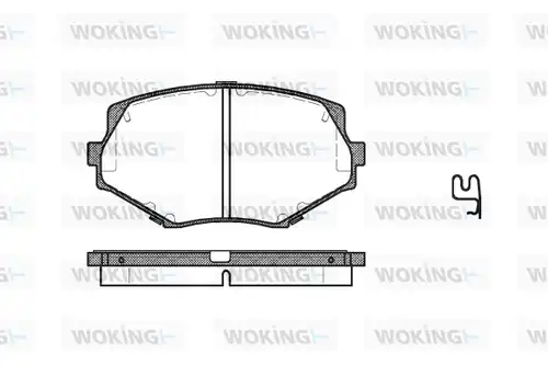 накладки WOKING P5783.02