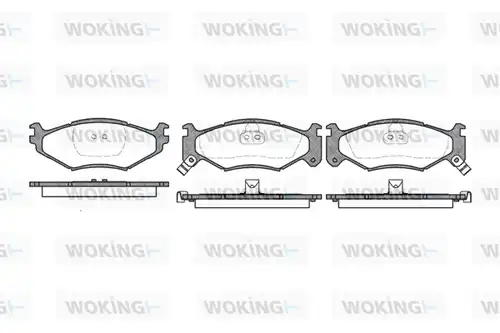 накладки WOKING P5833.02