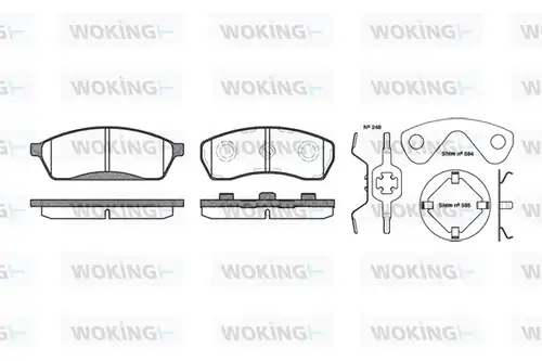 накладки WOKING P5883.00