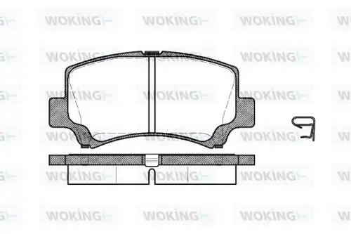 накладки WOKING P6103.02