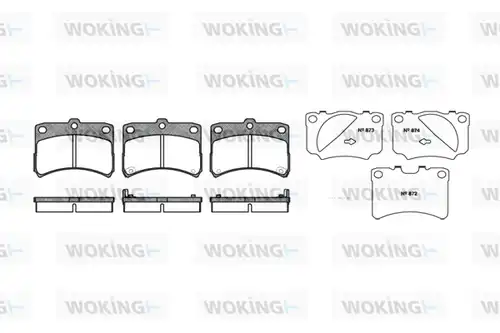 накладки WOKING P6233.02