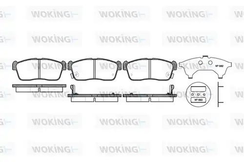 накладки WOKING P6243.02