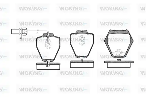 накладки WOKING P6523.02