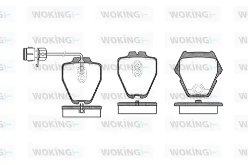 накладки WOKING P6523.12