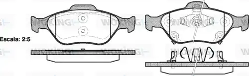 накладки WOKING P6663.12