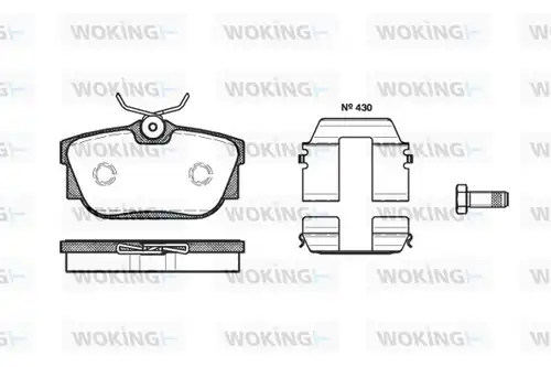 накладки WOKING P6673.10