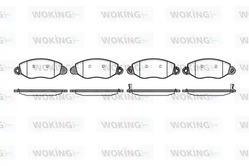 накладки WOKING P6723.12