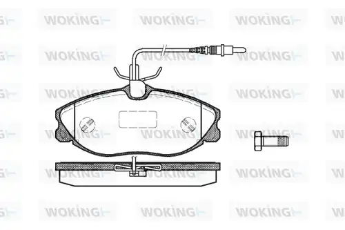 накладки WOKING P7043.04