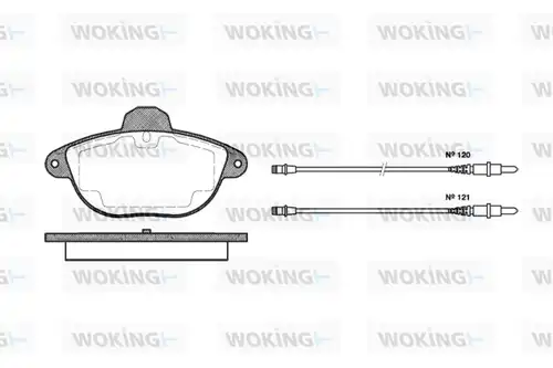 накладки WOKING P7083.04