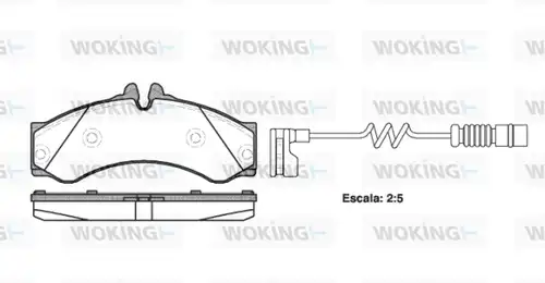 накладки WOKING P7143.12