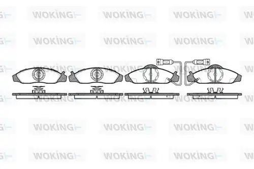 накладки WOKING P7243.02