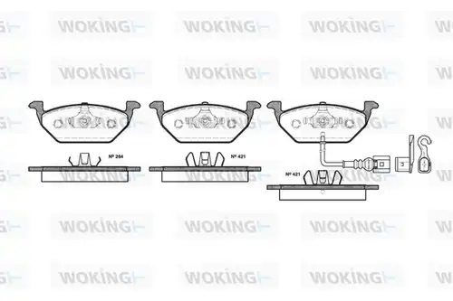 накладки WOKING P7333.21