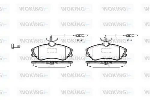 накладки WOKING P7343.04