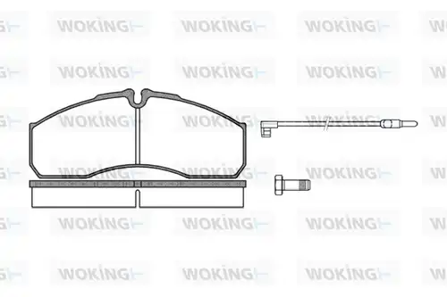 накладки WOKING P7513.12