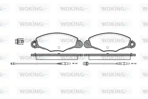 накладки WOKING P7593.04