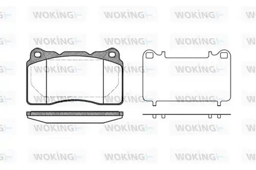 накладки WOKING P7663.10