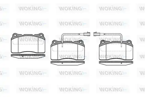 накладки WOKING P7663.22