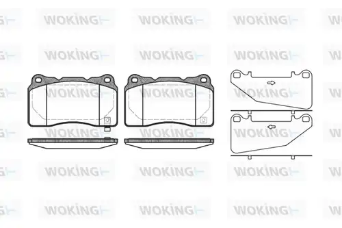 накладки WOKING P7663.32