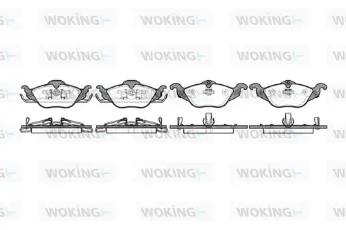 накладки WOKING P7843.02