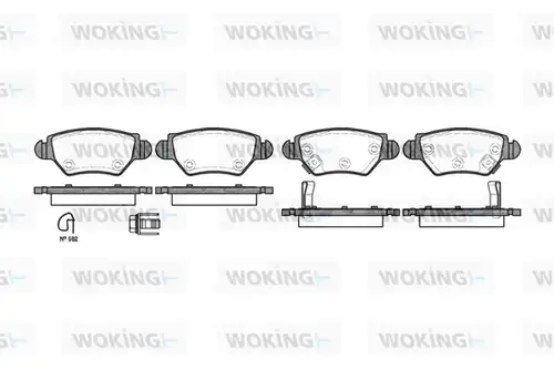 накладки WOKING P7853.22