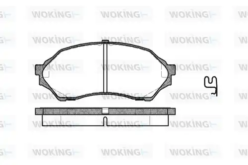 накладки WOKING P7993.00