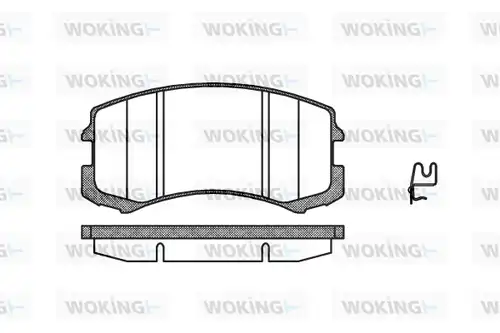 накладки WOKING P8653.01