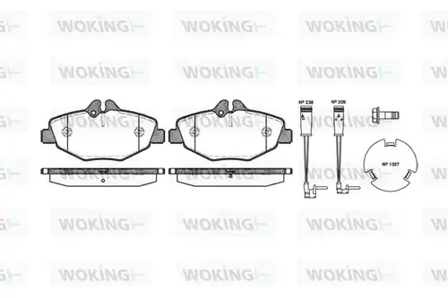 накладки WOKING P8903.02