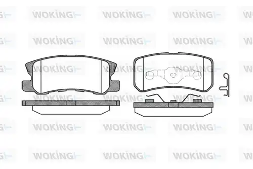 накладки WOKING P9033.02