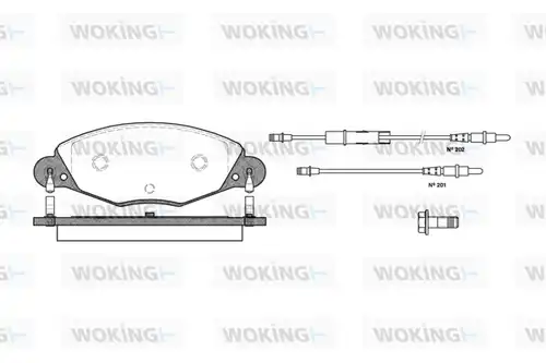 накладки WOKING P9273.04