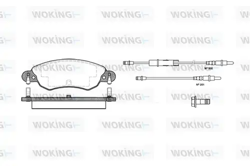 накладки WOKING P9293.04