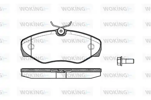 накладки WOKING P9343.10