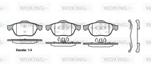 накладки WOKING P9433.20