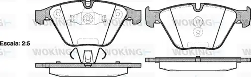 накладки WOKING P9573.10