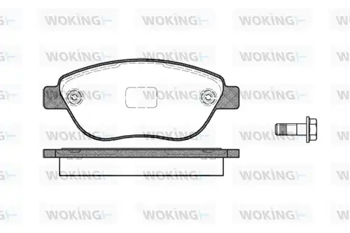 накладки WOKING P9593.10