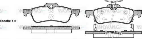 накладки WOKING P9623.02