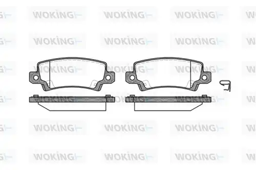 накладки WOKING P9743.02