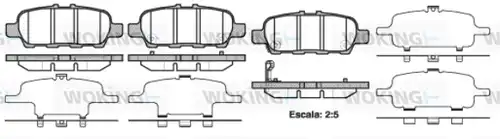 накладки WOKING P9763.41