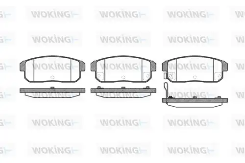 накладки WOKING P9833.11