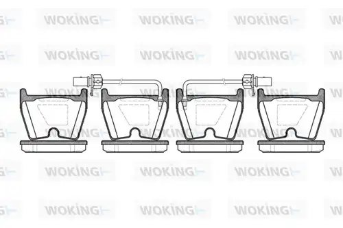 накладки WOKING P9963.02