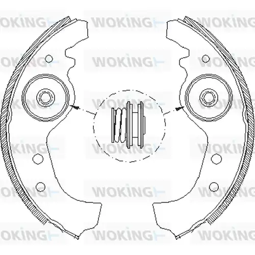 спирачна челюст WOKING Z4015.01