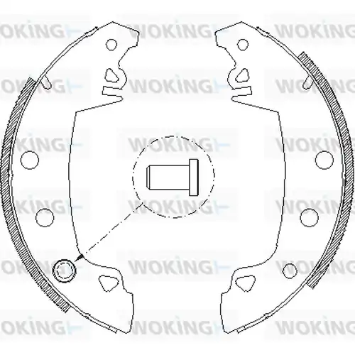 спирачна челюст WOKING Z4017.01