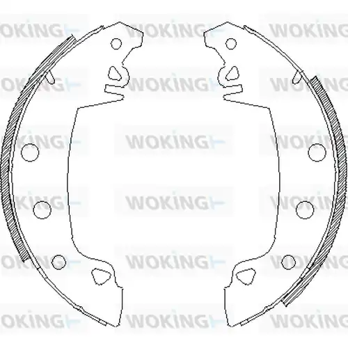 спирачна челюст WOKING Z4017.02