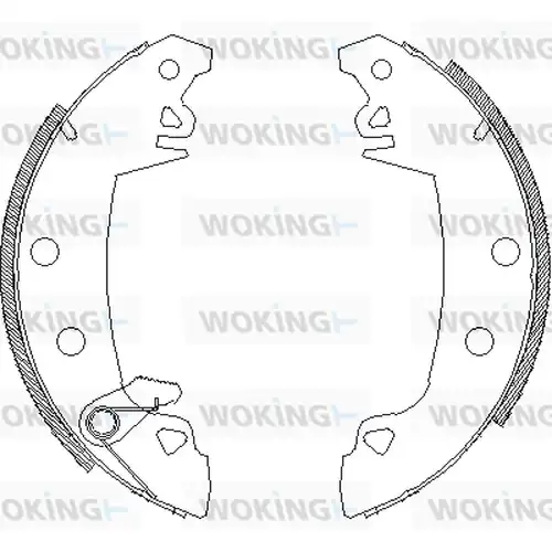 спирачна челюст WOKING Z4017.03