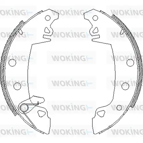 спирачна челюст WOKING Z4017.06