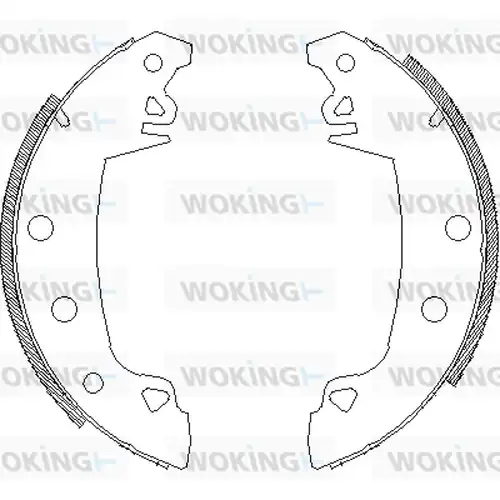 спирачна челюст WOKING Z4017.07