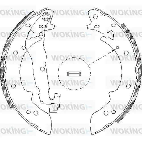 спирачна челюст WOKING Z4027.00