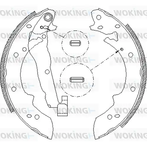 спирачна челюст WOKING Z4027.01