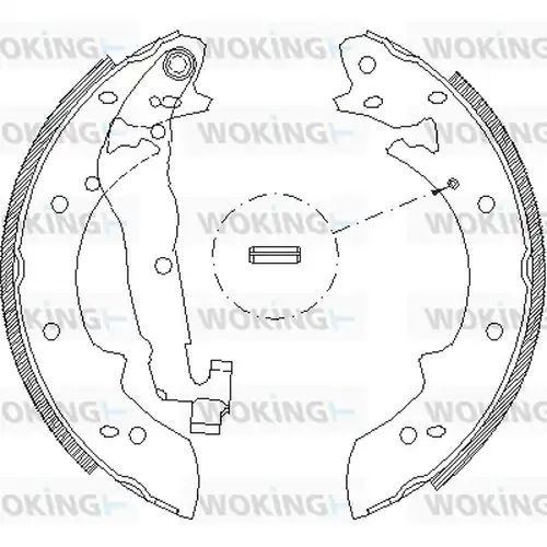 спирачна челюст WOKING Z4027.02