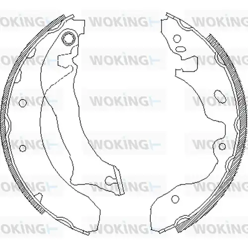 спирачна челюст WOKING Z4042.00